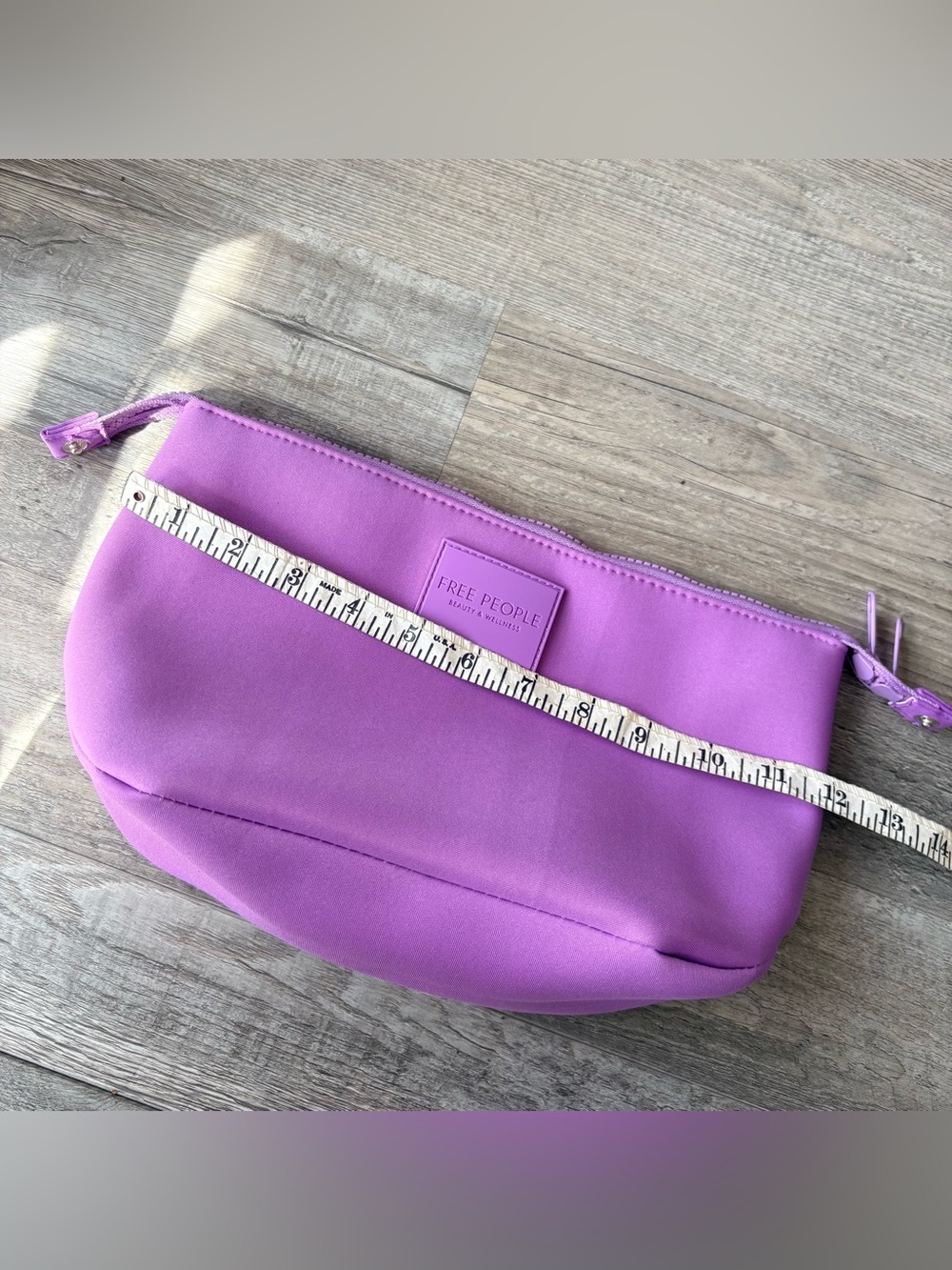 NEW Free People Beauty & Wellness Purple Neoprene Makeup Bag - Picture 11 of 11